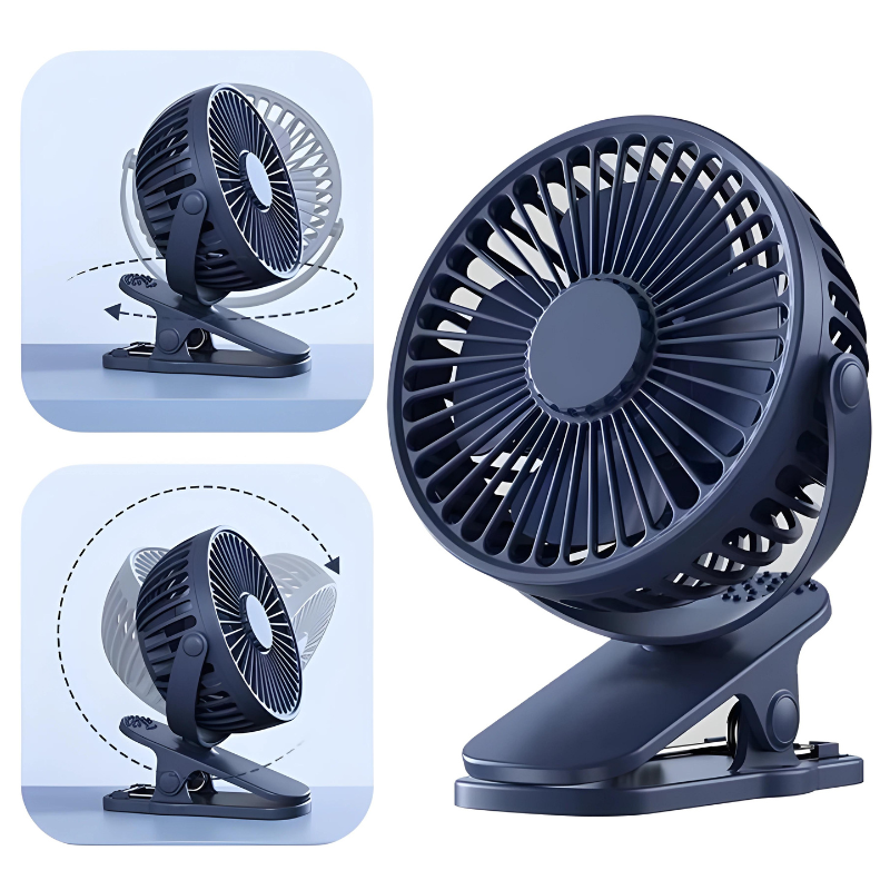 Mini Ventilador Portátil + Brinde (Cabo & Bateria)