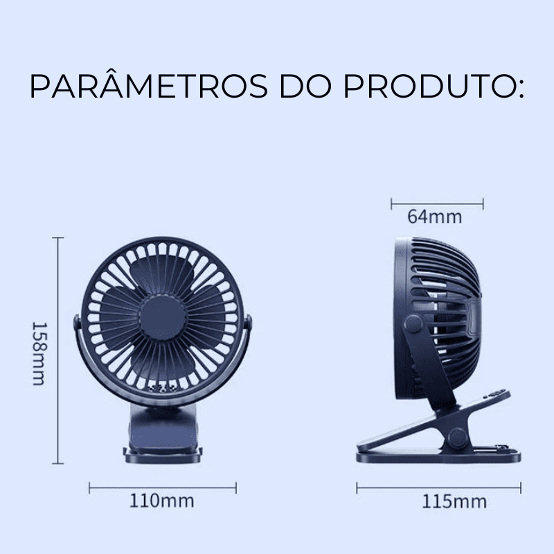 Mini Ventilador Portátil USB