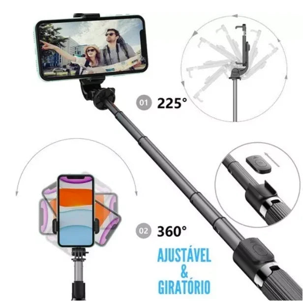 Mini Tripod Stick 360 Bluetooth Selfie Stick 3in 1 Mobile Phone