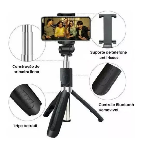 Mini Tripod Stick 360 Bluetooth Selfie Stick 3in 1 Mobile Phone