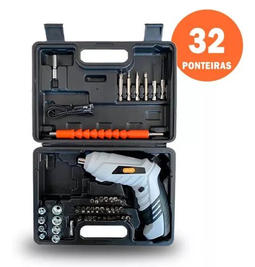 Rechargeable 32-point Portable Wireless Screw Machine + Case with Accessories-Neverdie